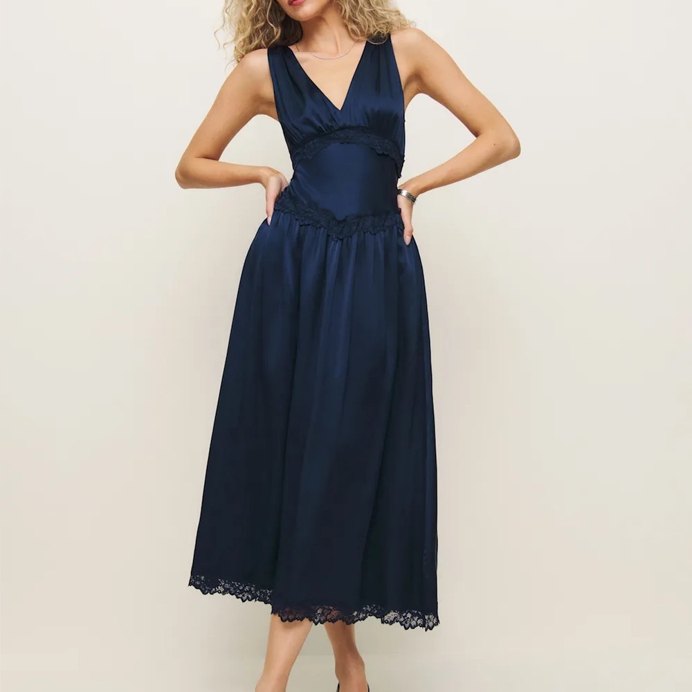 NWT REFORMATION STASIA SILK DRESS